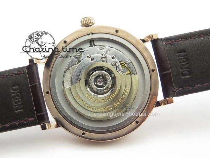 MIROTIME 0425 Modern Portofino SCHAFFHAUSEN RG MKF 1:1 V2 Best Edition White Dial On Brown Leather Strap A 7344